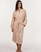 Bademantel Beige Damen