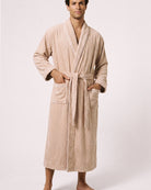 Bademantel Beige Damen