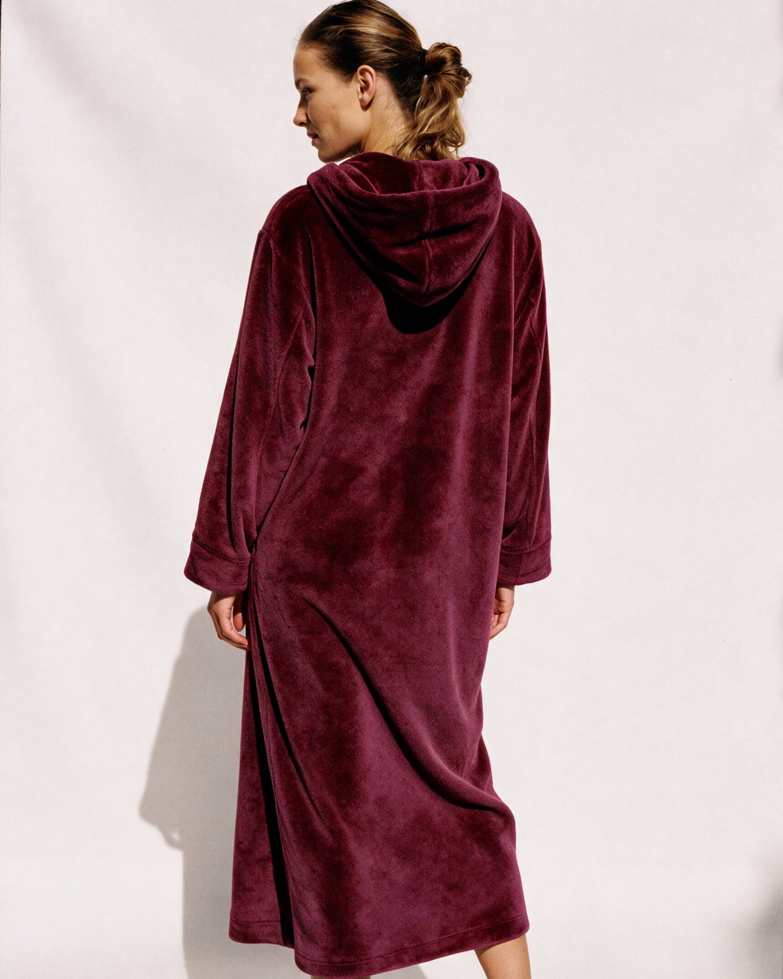 Bademantel Bordeaux Damen