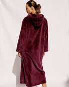 Bademantel Bordeaux Damen
