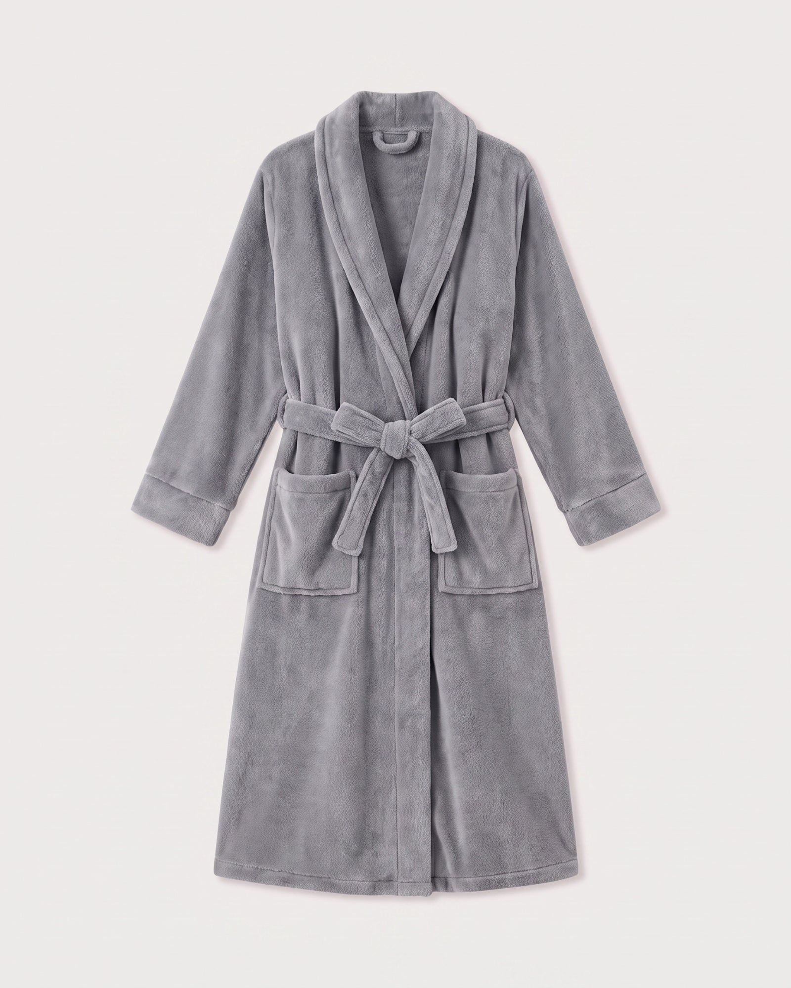 Bademantel Damen Grau