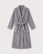 Bademantel Damen Grau