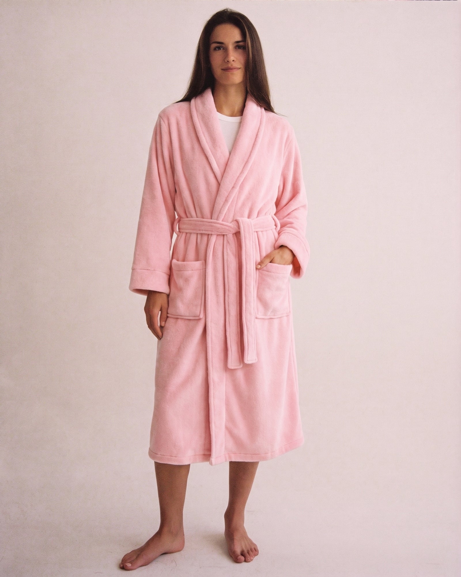 Bademantel Damen Rosa