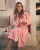Bademantel Damen Rosa
