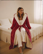 Bademantel Damen Rot