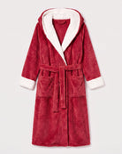 Bademantel Damen Rot