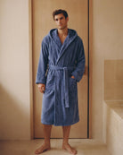 Bademantel Herren Lang