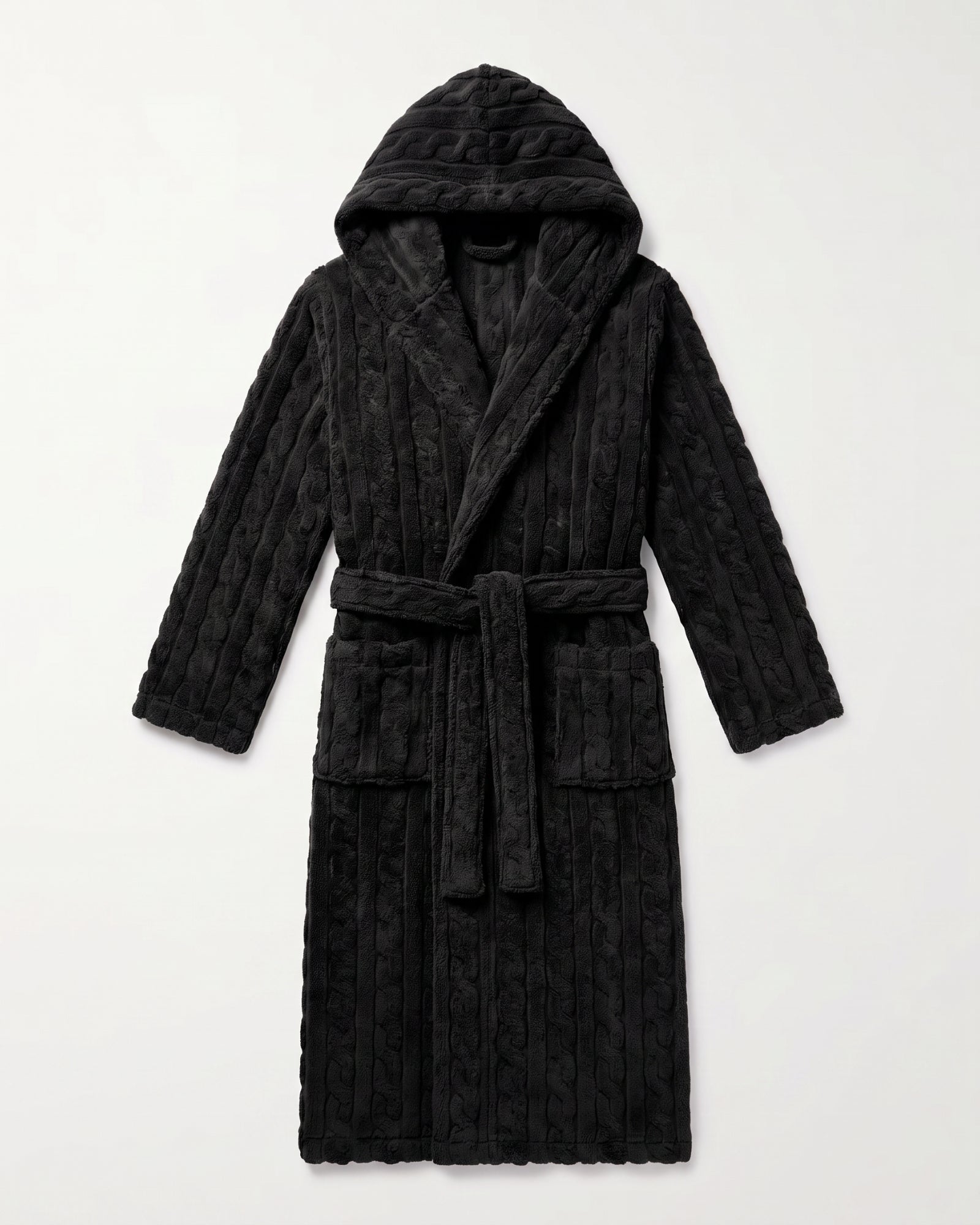 Bademantel Herren Schwarz