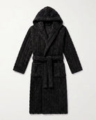 Bademantel Herren Schwarz