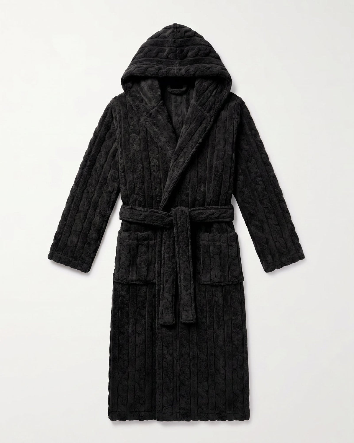 Bademantel Herren Schwarz