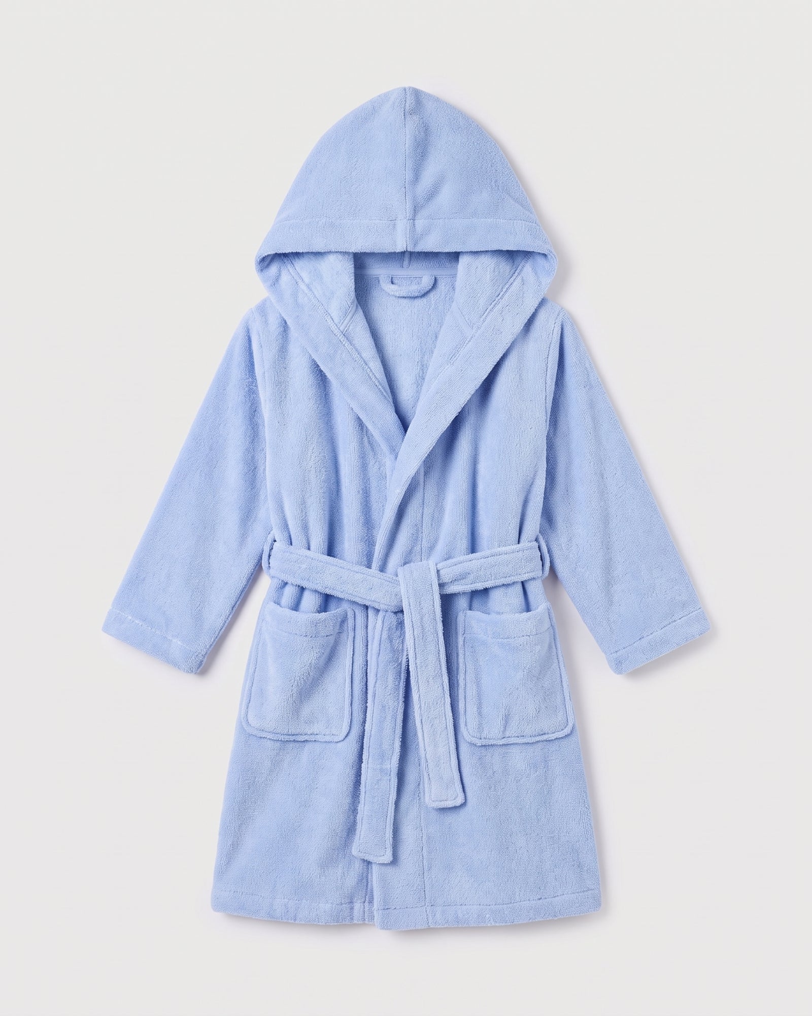Bademantel Kinder Blau
