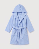Bademantel Kinder Blau