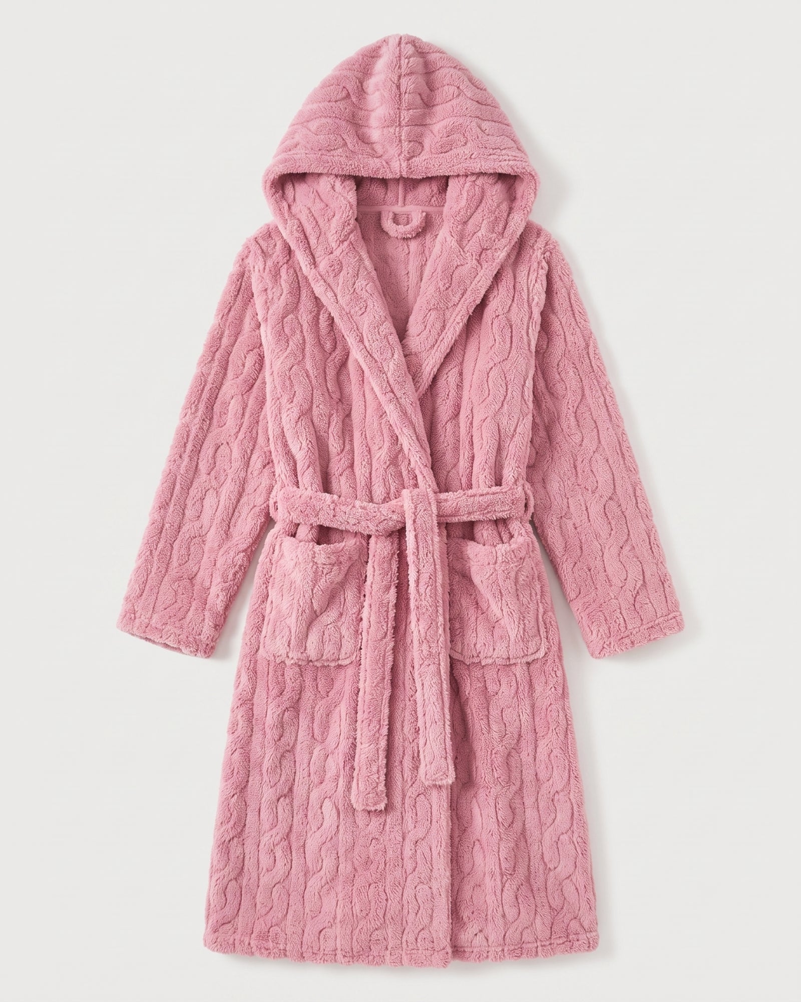 Bademantel Rosa Flauschig