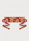 Rot mit Blumenmuster