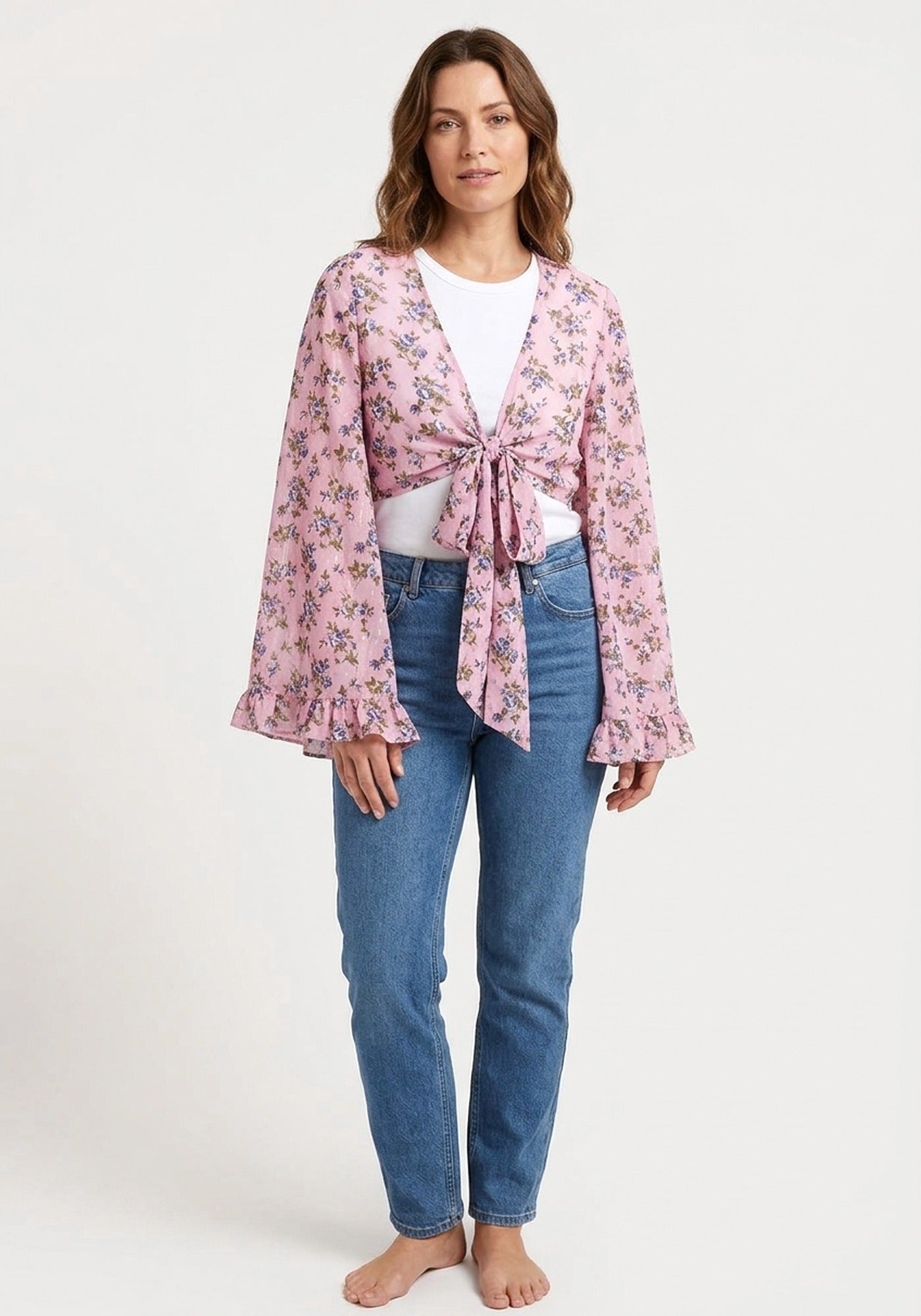 Bluse mit Kimonoärmel