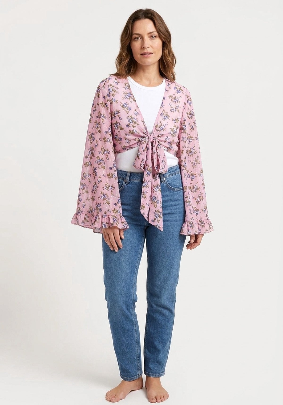 Bluse mit Kimonoärmel