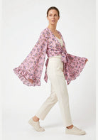 Bluse mit Kimonoärmel