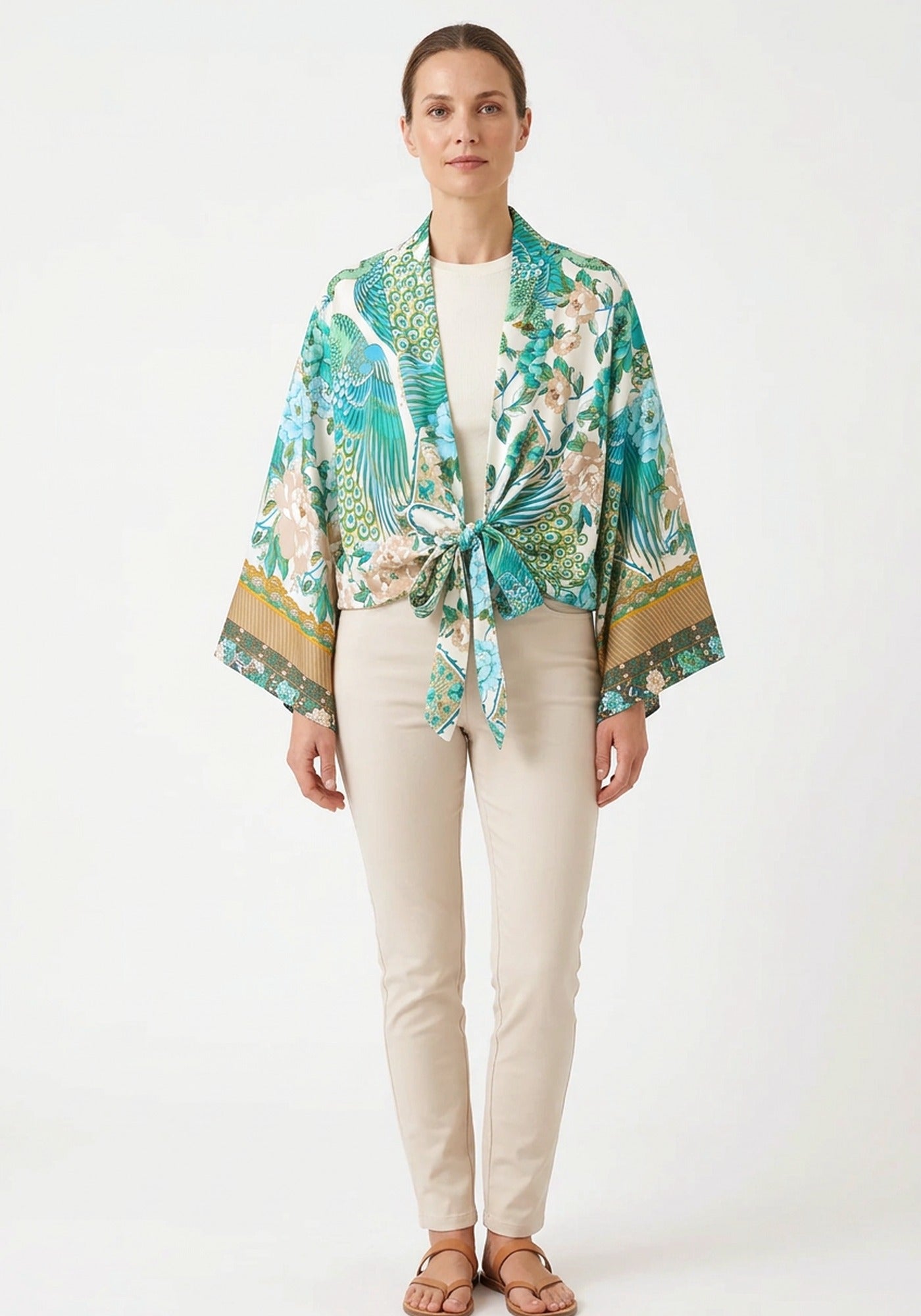 Blusen Kimono Kurz