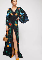Boho Kleid mit Stickerei