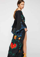 Boho Kleid mit Stickerei