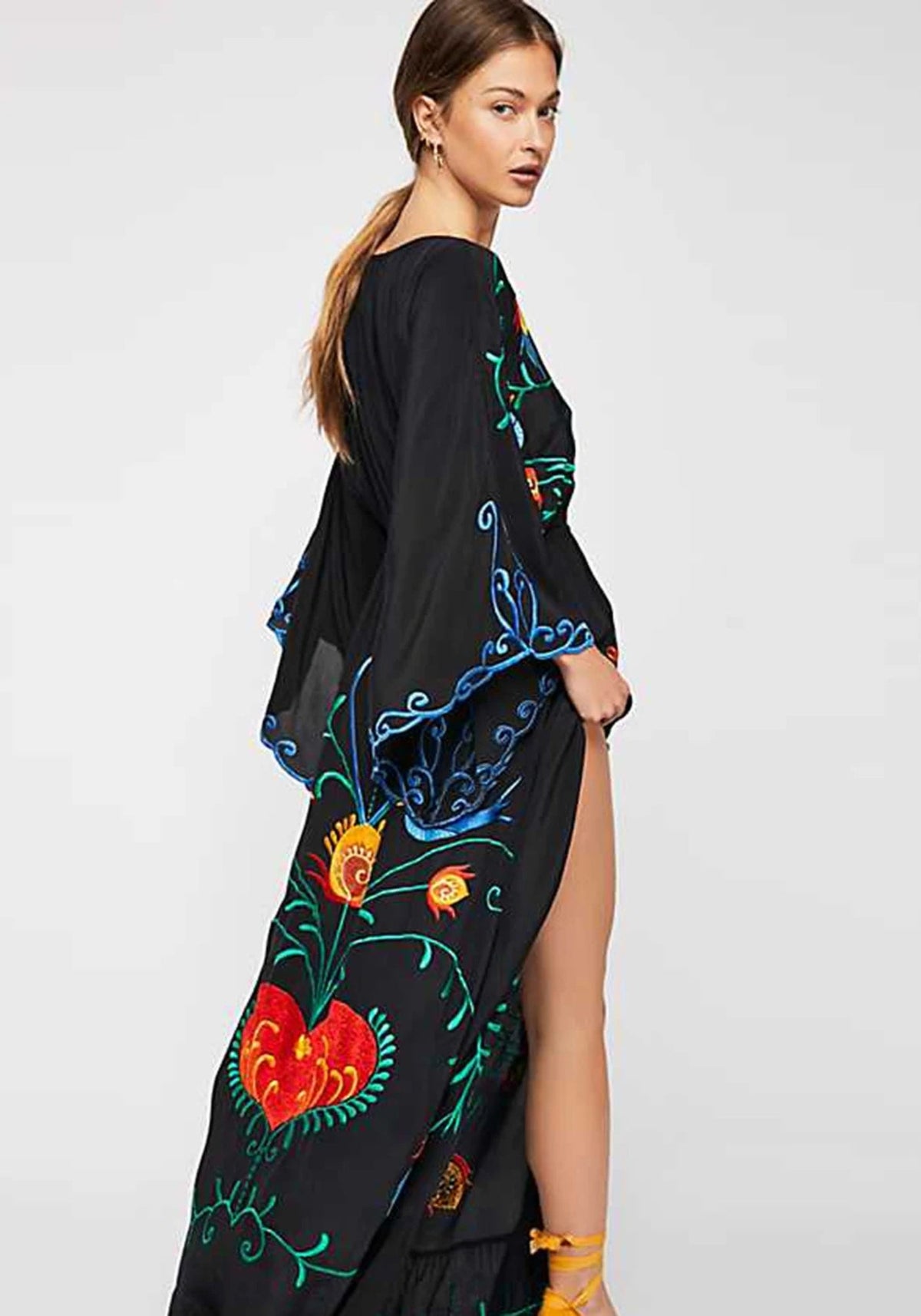 Boho Kleid mit Stickerei