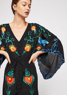 Boho Kleid mit Stickerei