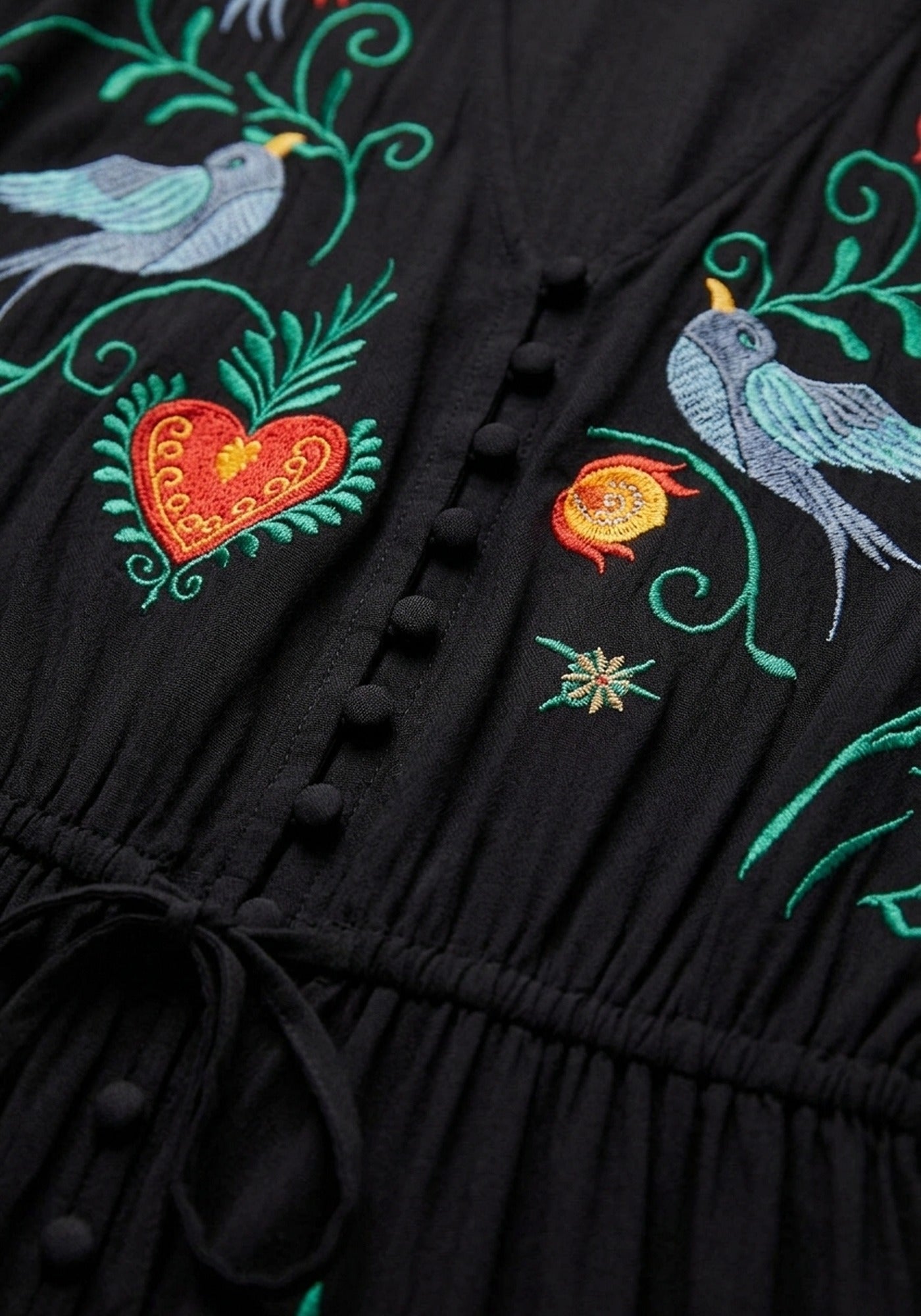 Boho Kleid mit Stickerei