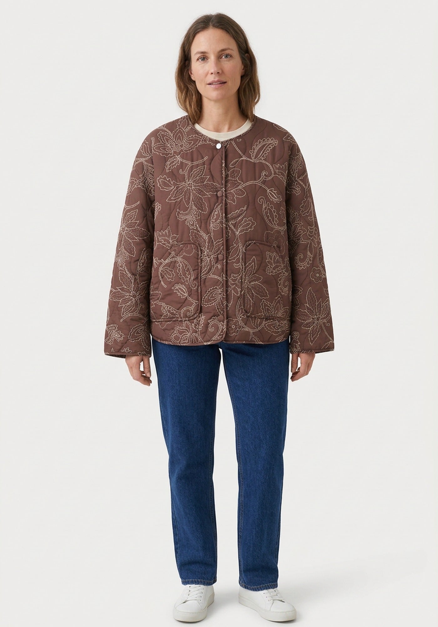 Braune Steppjacke Damen