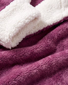 Damen Bademantel mit Kapuze Flauschig Lang