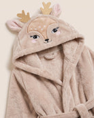 Flauschiger Kinderbademantel