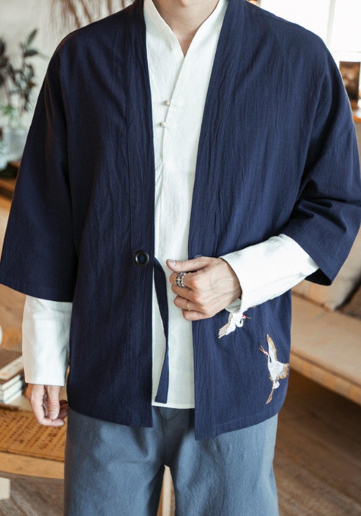 Haori Herren Schwarz