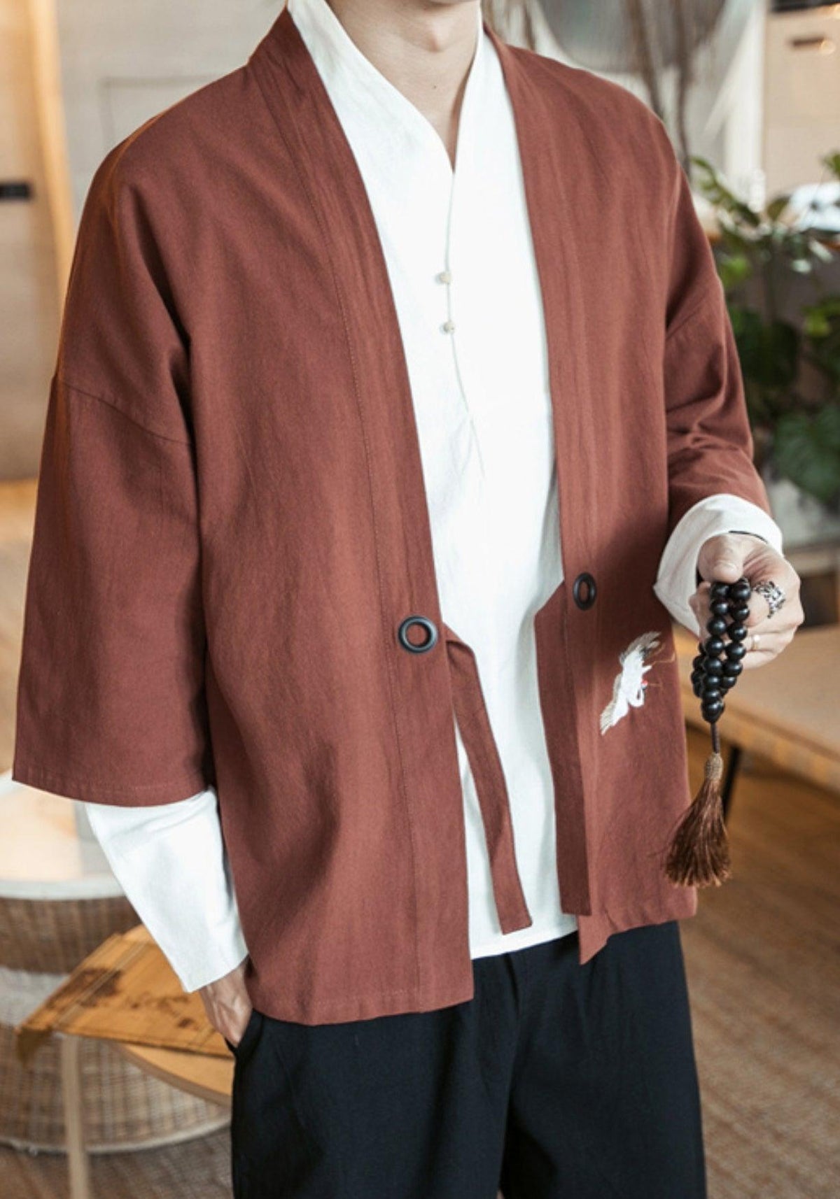 Haori Herren Schwarz
