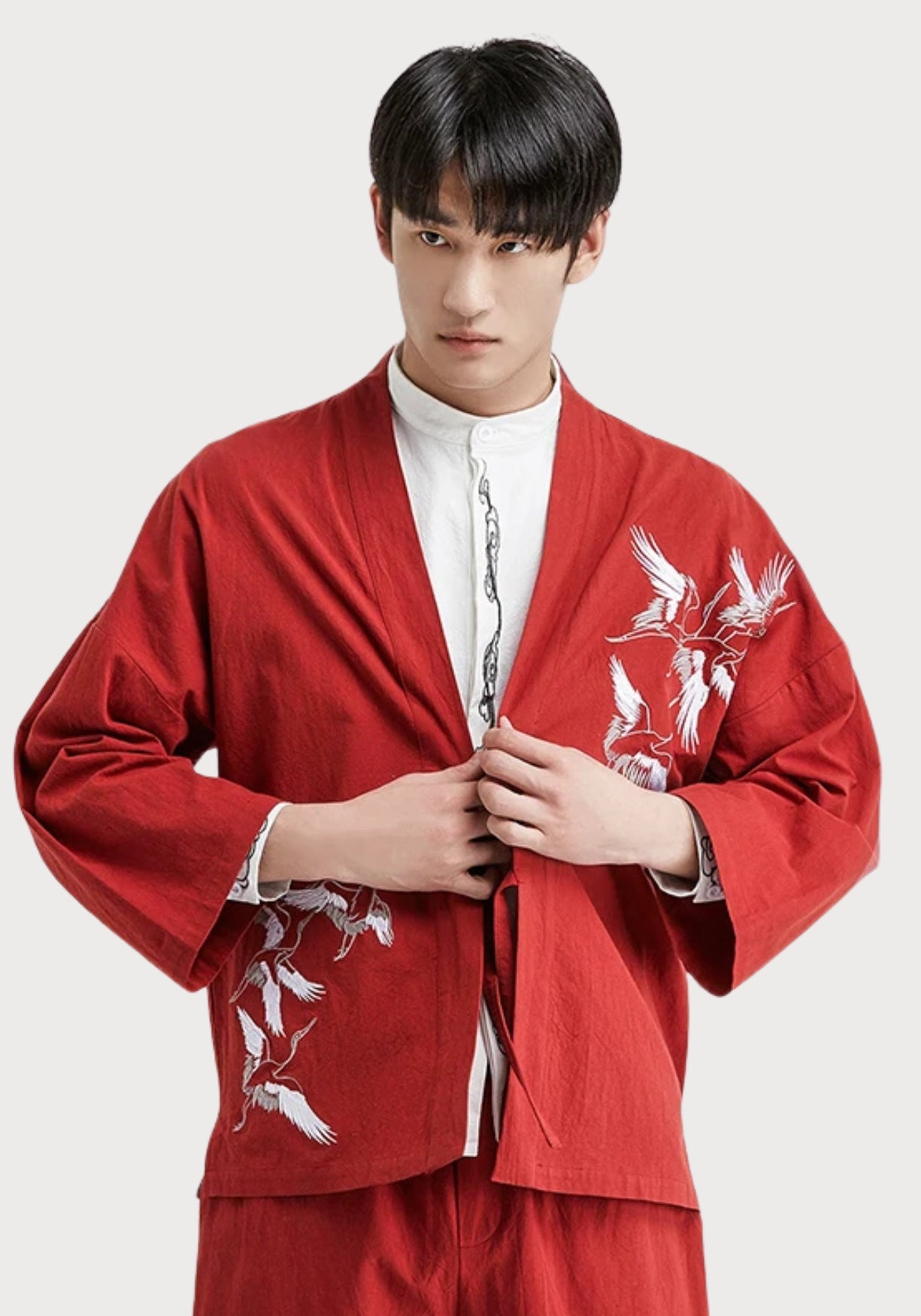 Haori Jacke Herren Baumwolle