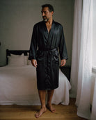 Herren Kimono Satin