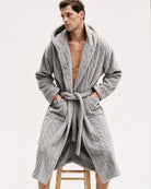Herren Microfaser Bademantel