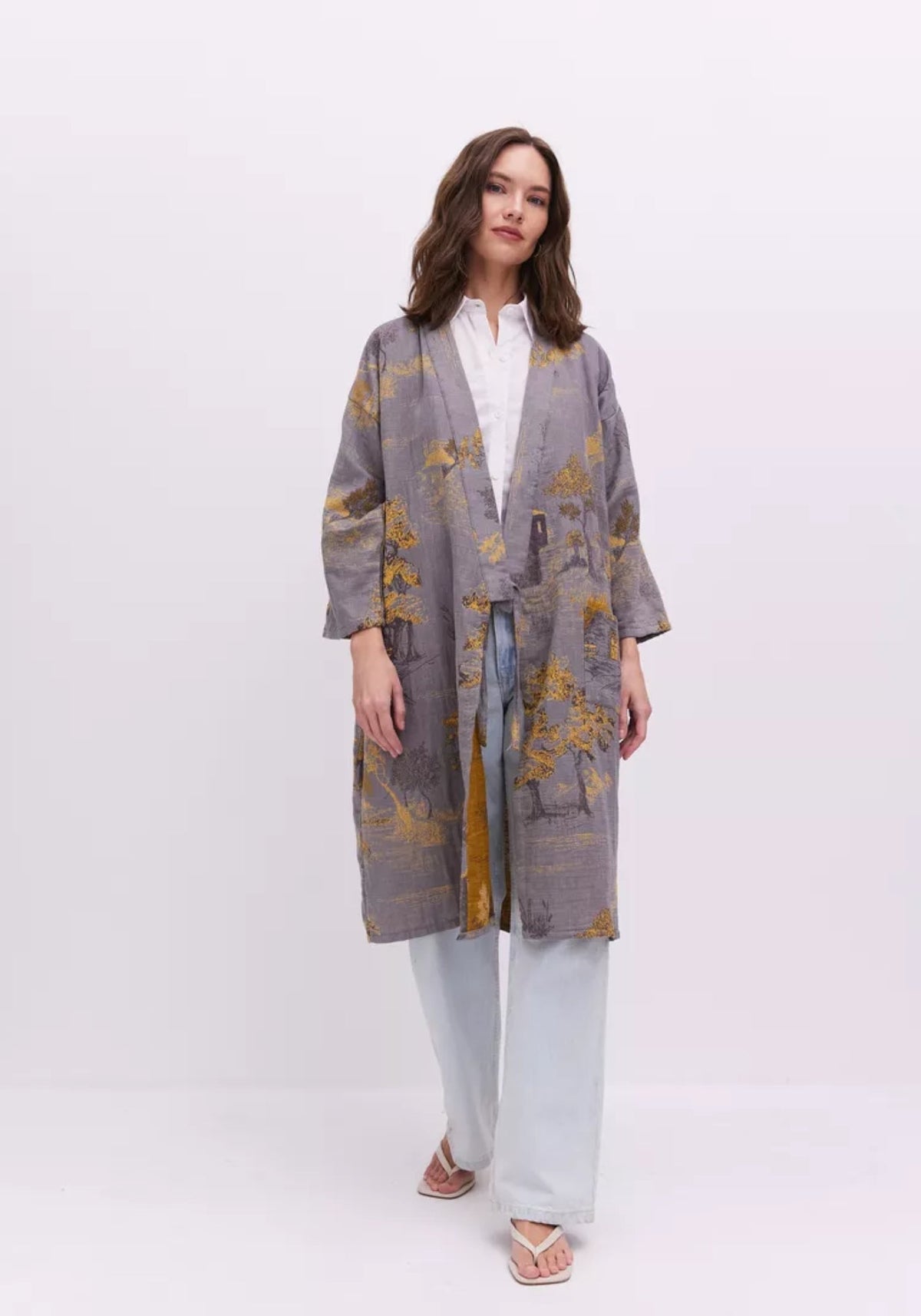 Jacquard Kimono