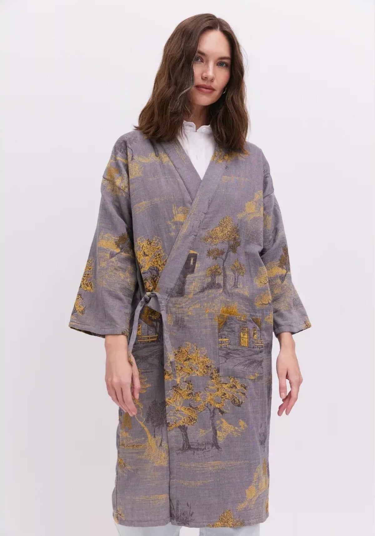 Jacquard Kimono