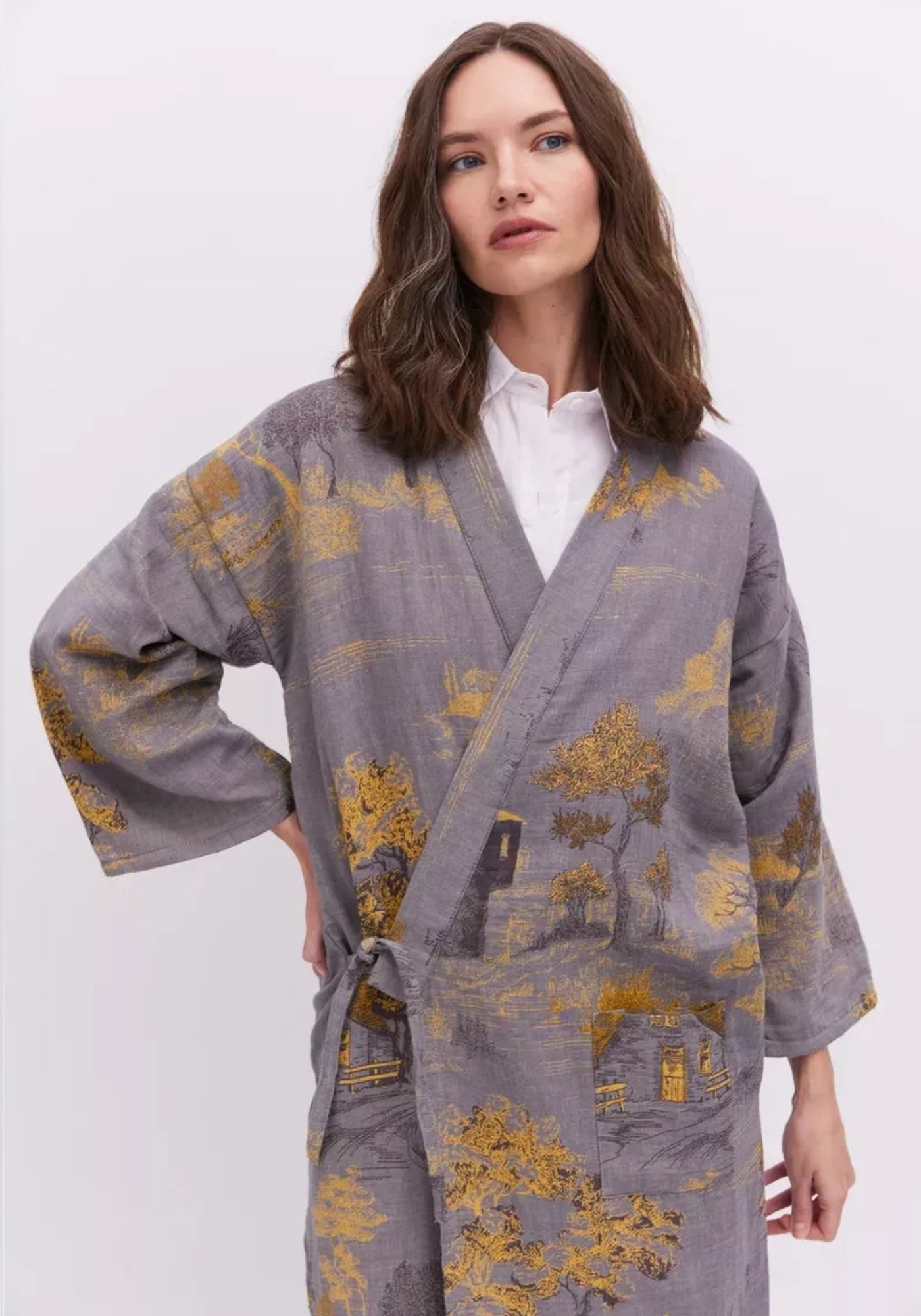 Jacquard Kimono