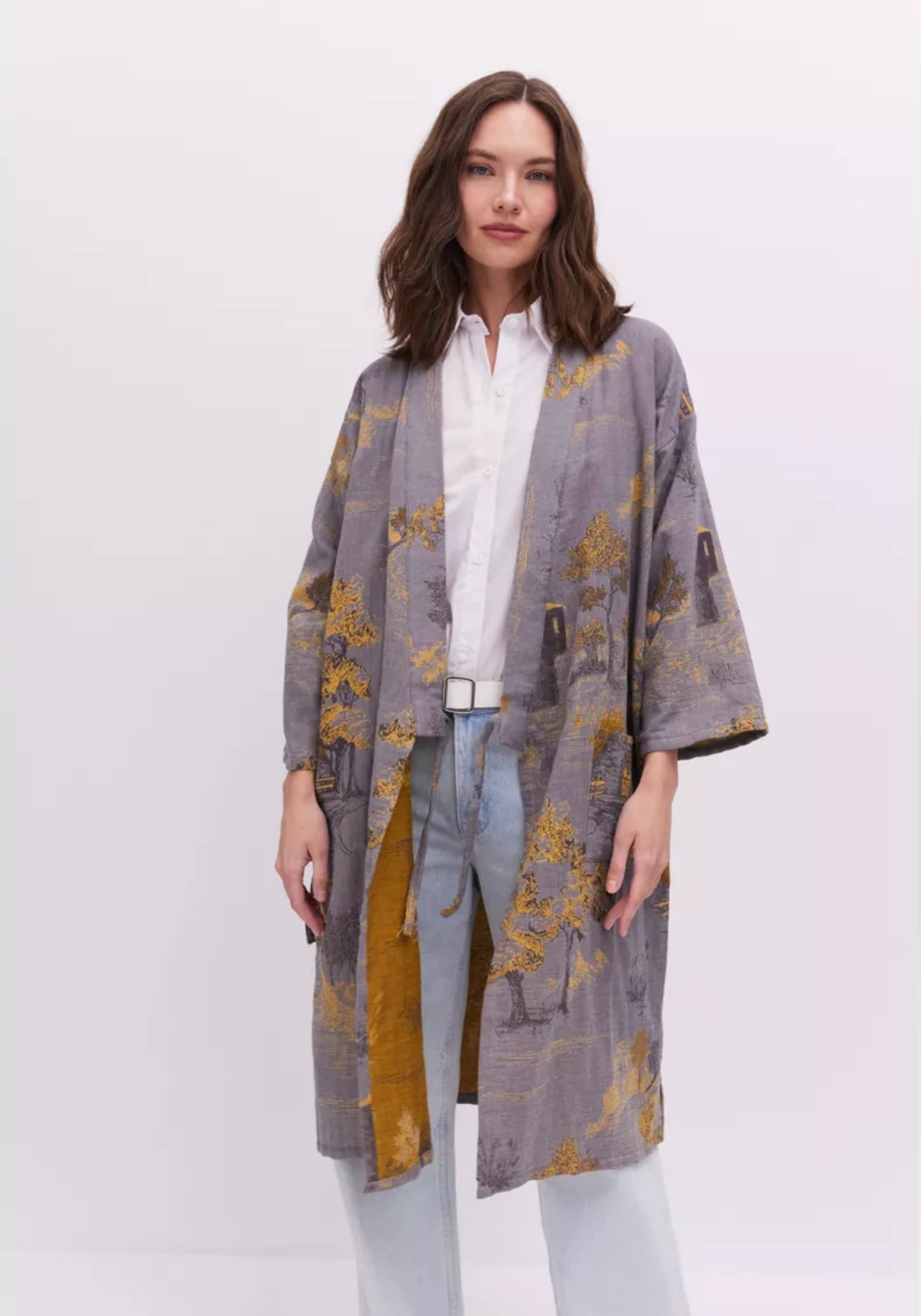 Jacquard Kimono