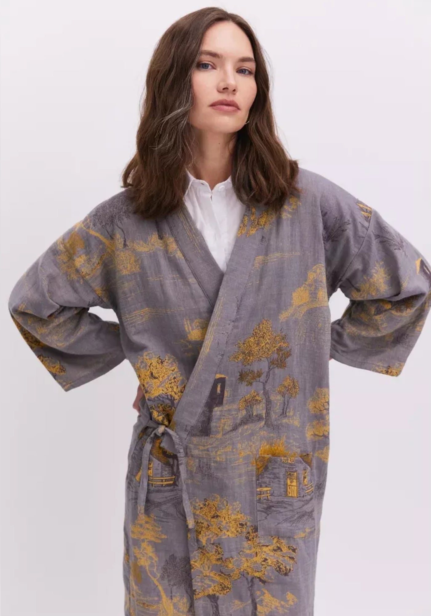 Jacquard Kimono