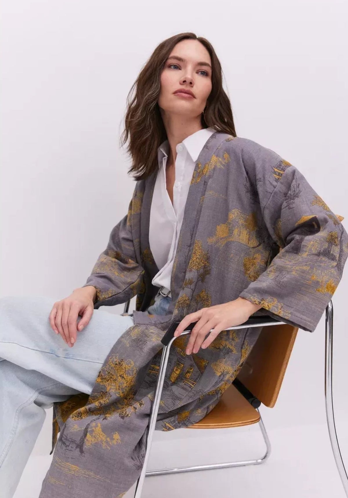 Jacquard Kimono
