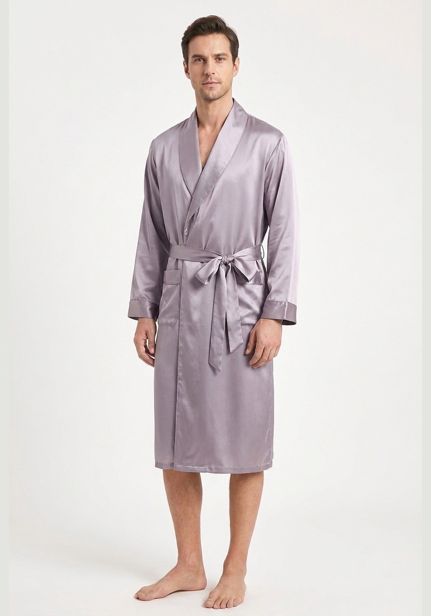 Kimono Bademantel Seide Herren