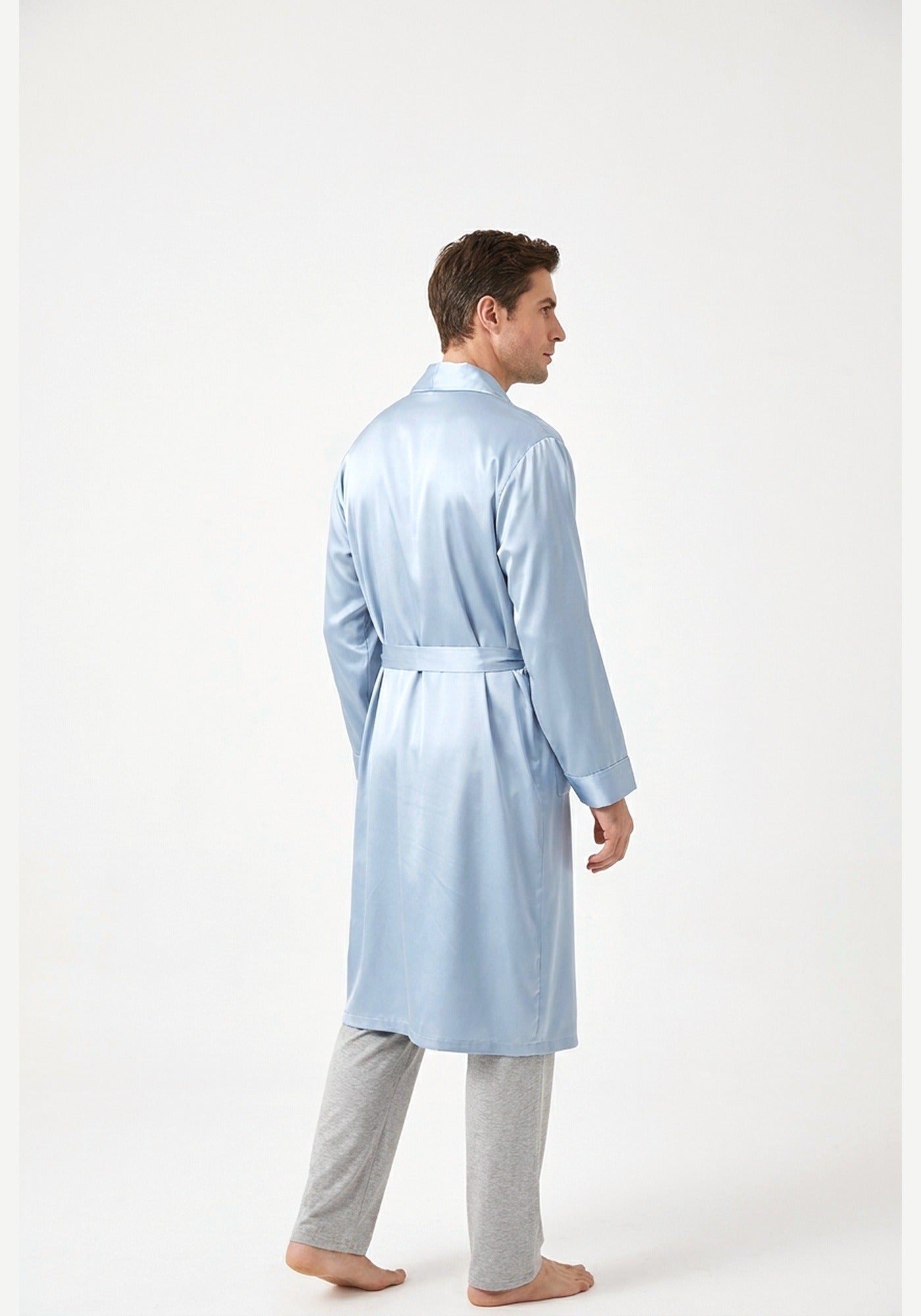 Kimono Bademantel Seide Herren