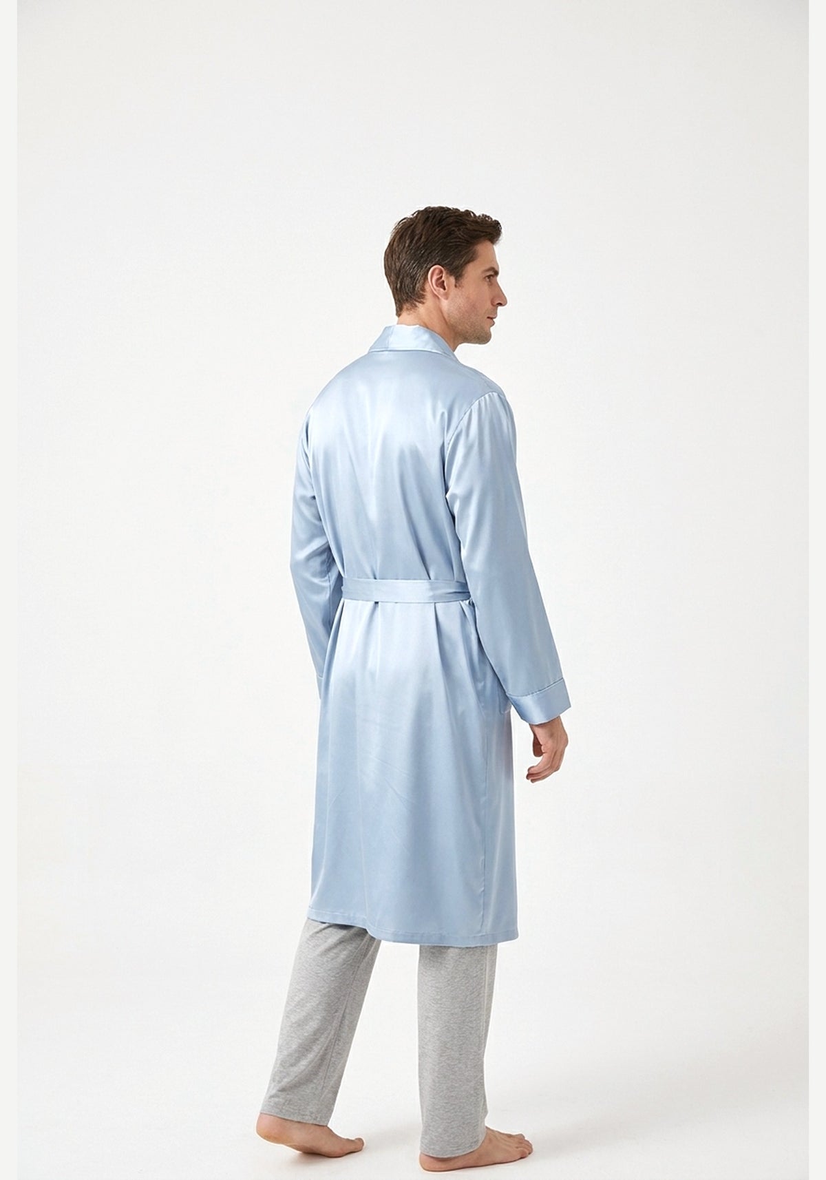 Kimono Bademantel Seide Herren
