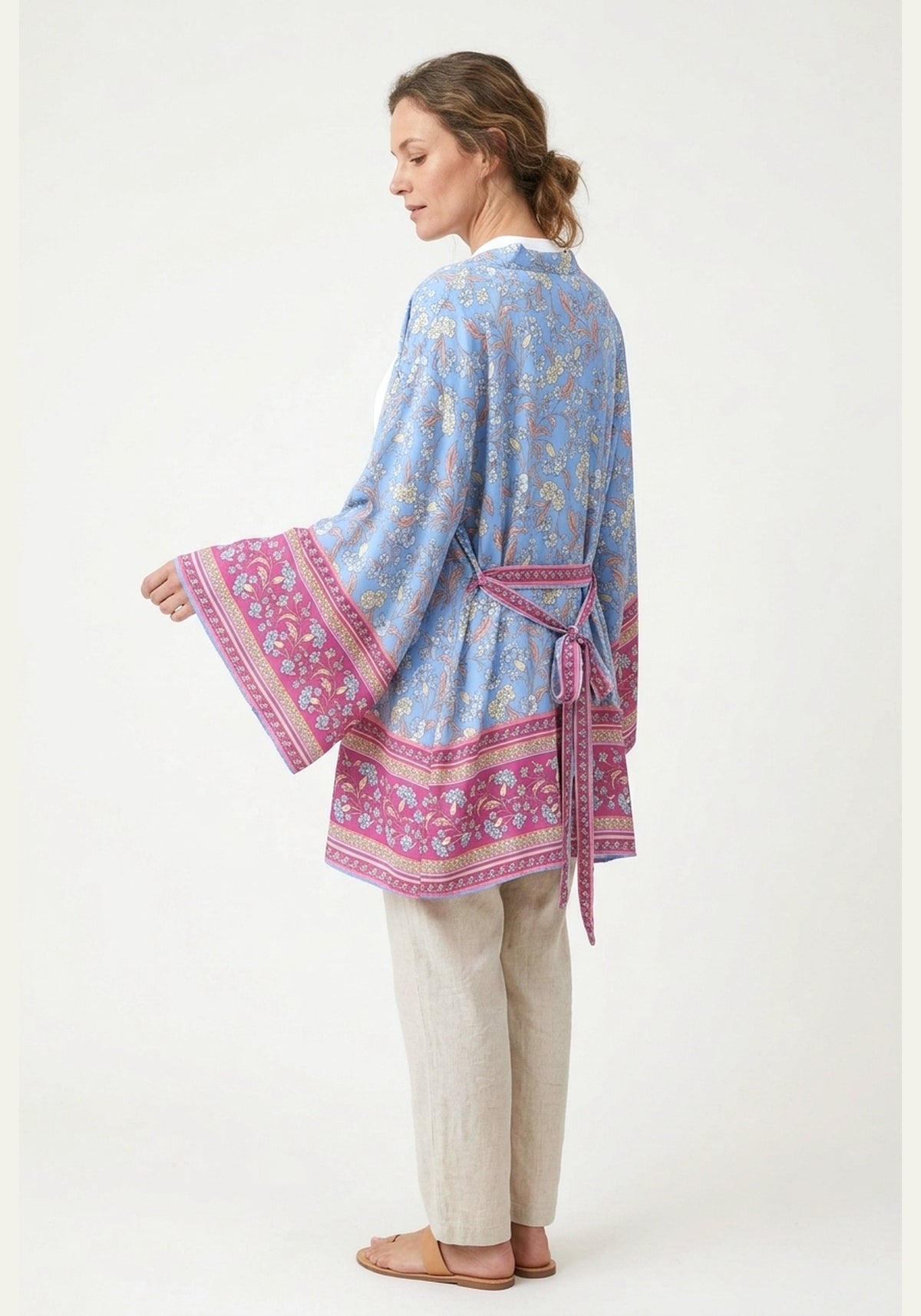 Kimono Blau Blumen