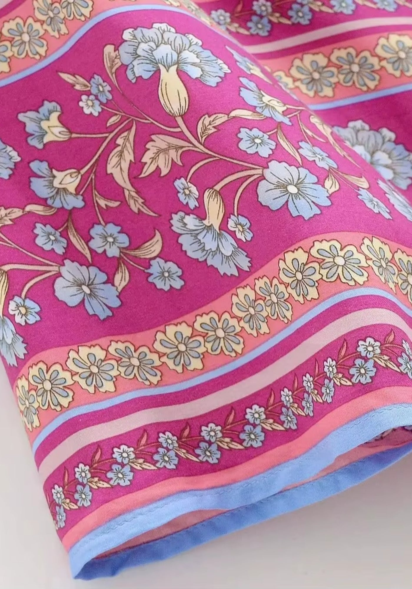 Kimono Blau Blumen
