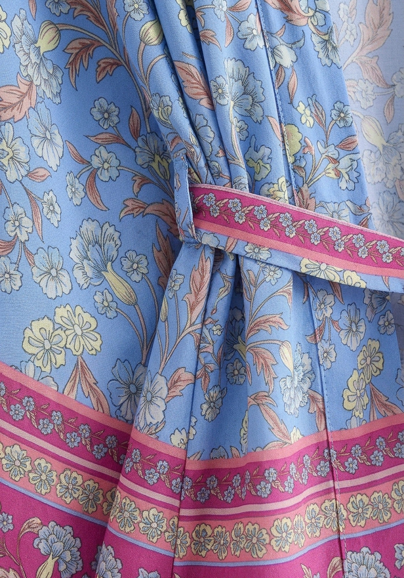 Kimono Blau Blumen
