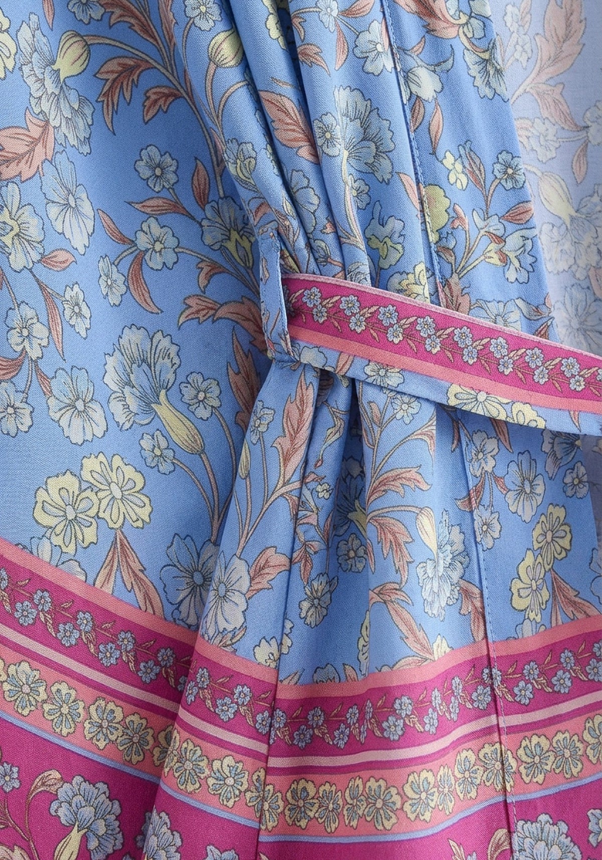 Kimono Blau Blumen