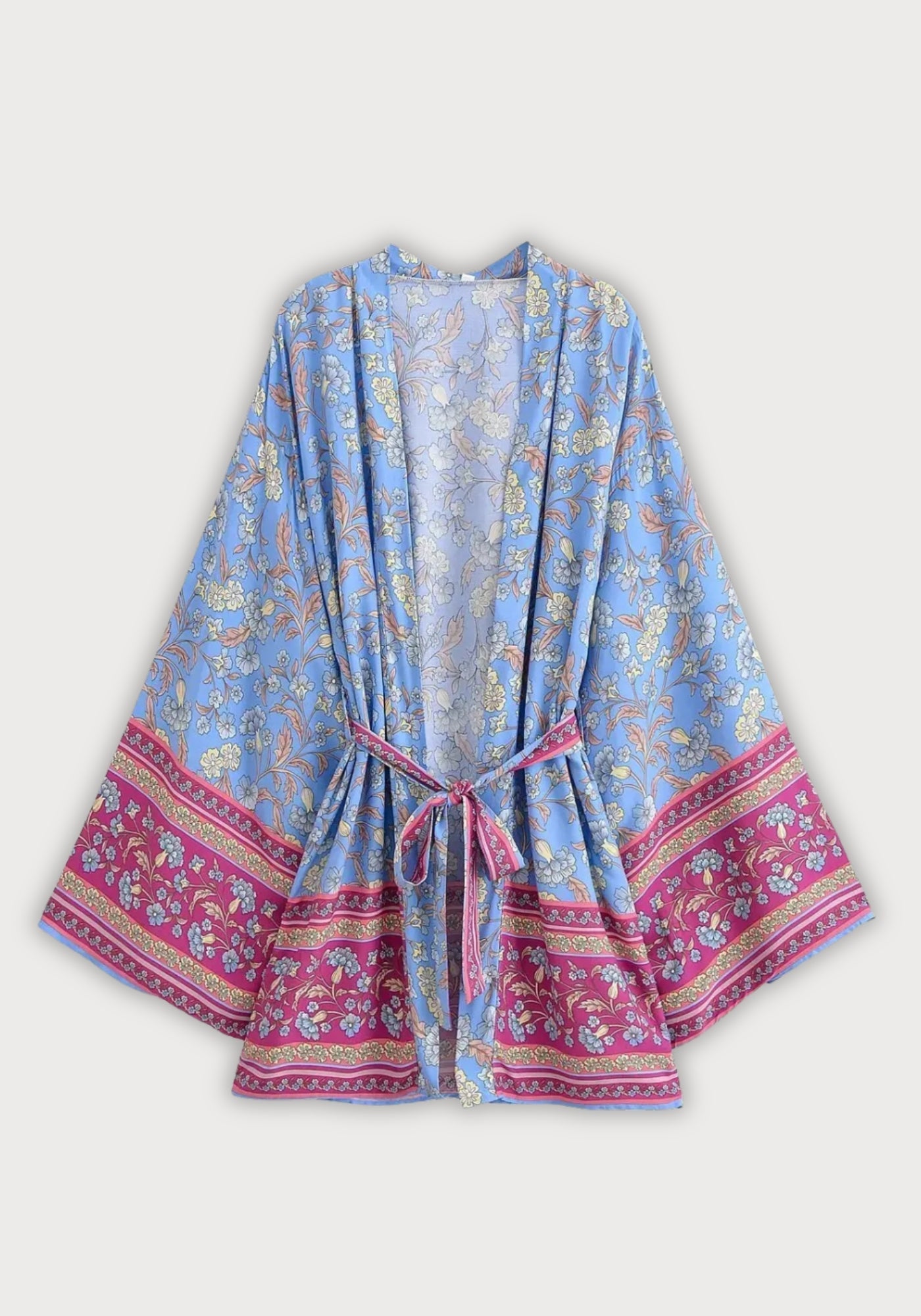 Kimono Blau Blumen