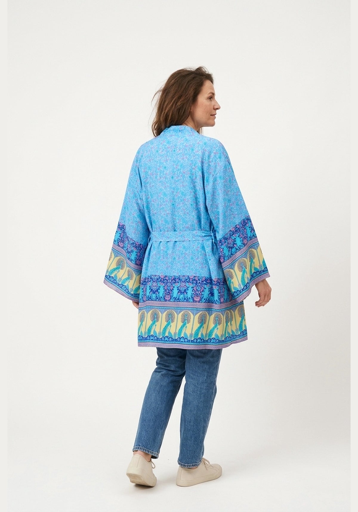 Kimono Blau Kurz